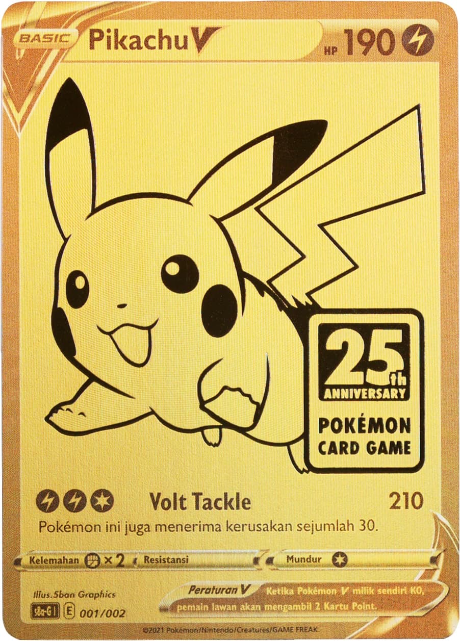 Pikachu V Gold