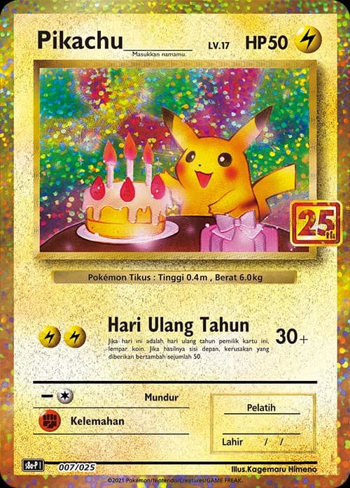 Birthday Pikachu 25th