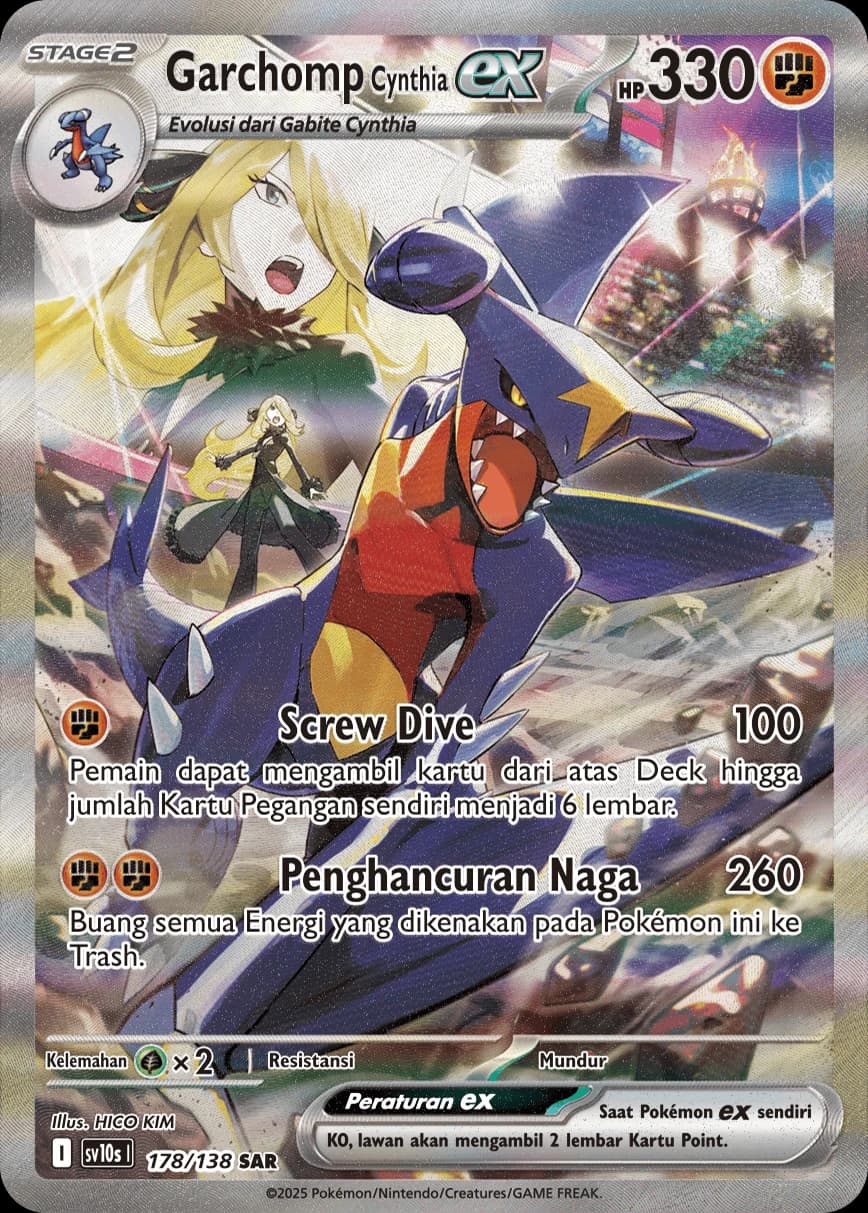 Cynthia's Garchomp ex SAR