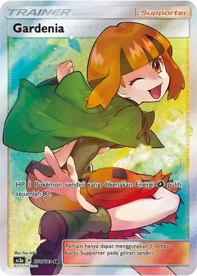 Gardenia SR — kartu Pokémon cetakan Indonesia