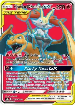 Charizard Braixen GX SR