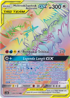 Moltres Zapdos Articuno GX HR