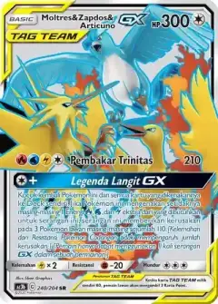Moltres Zapdos Articuno GX SR