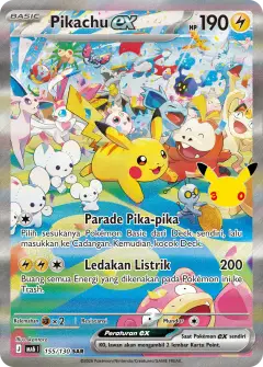 Pikachu ex SAR 30th Day