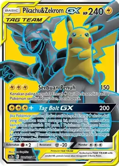 Pikachu Zekrom GX SR