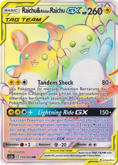 Raichu Alolan GX HR